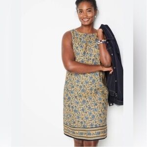 J. Jill Love Linen Women's 100% Linen Floral Sleeveless Tank Dress Size XLP